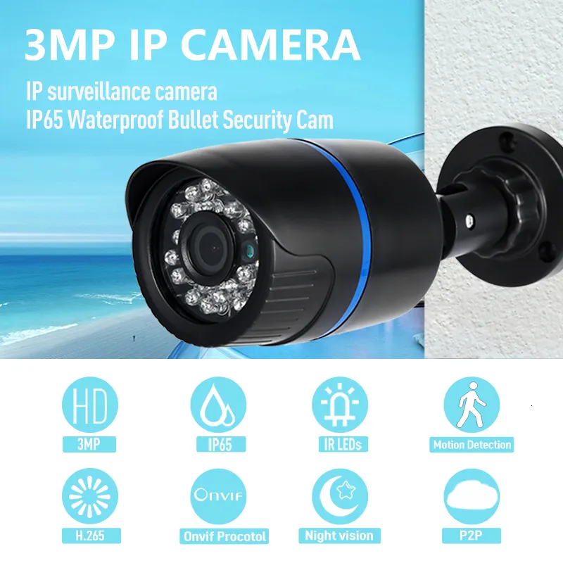 IP Камеры Revotech Bullet POE IP Камера Водонепроницаемость 3MP IR.
