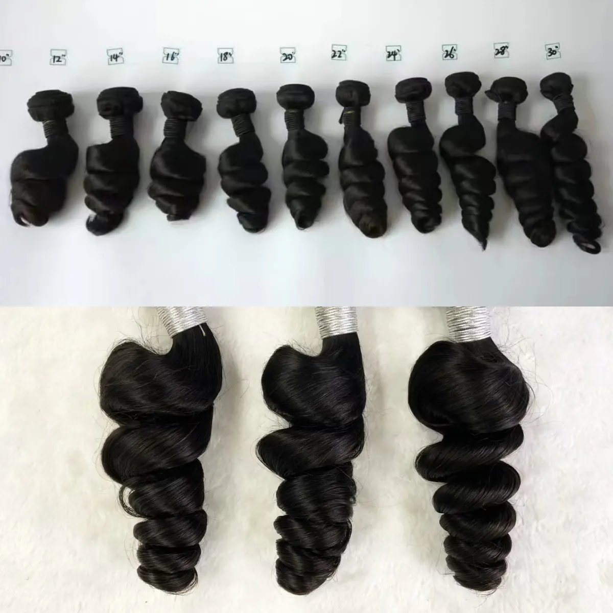 100% vague lâche cheveux brésiliens vierges malaisienne péruvienne mongole cambodgienne cheveux indiens non transformés faisceaux brésiliens extensions de cheveux humains