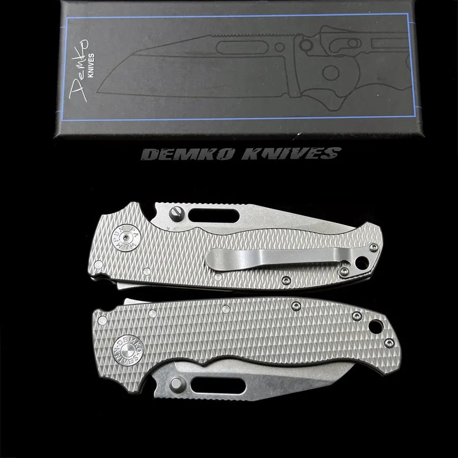 Demko Kmives Cold Steel Ad 20 티타늄 합금 접이식 나이프 야외 캠핑 사냥 포켓 전술 방어 EDC 도구 나이프