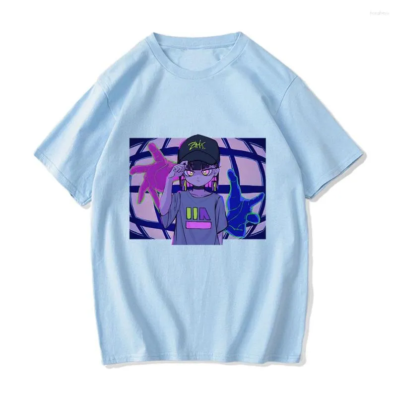 Magliette da uomo ZUTOMAYO Camicia Vestiti di cotone Harajuku Anime Maglietta Uomo Estate Magliette Unisex Stampa grafica Oversize Asual T-shirt