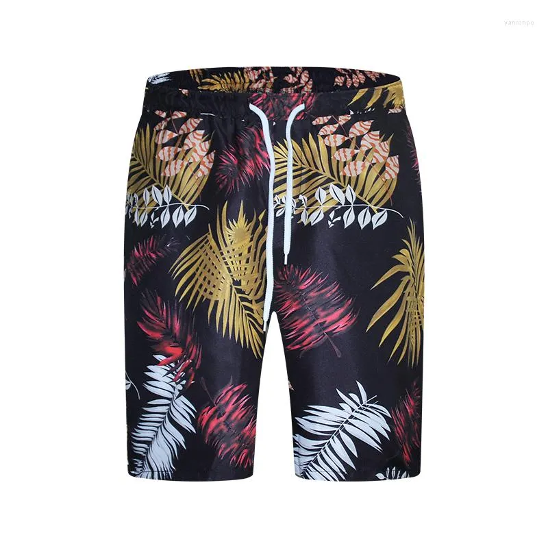 Men's Shorts Beach Pants Printed Youth Slim European And American Summer Foreign Trade Large Size Five Points