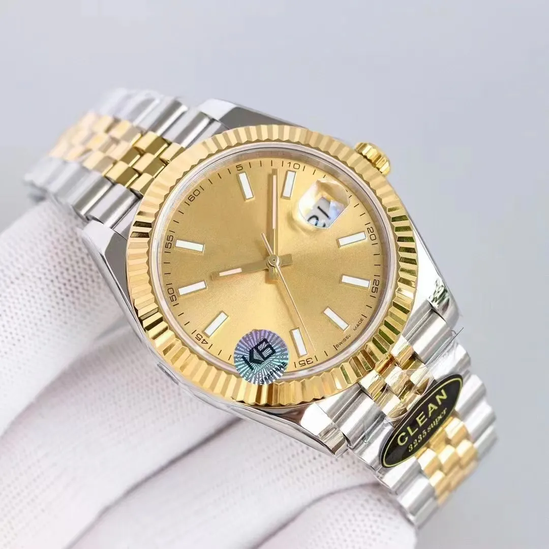 Top Luxury Men's watch 36mm 41mm Automatic Mechanical Clean Factory 3235 Full Stainless Steel 904L Swimming wristwatch Sapphire Luminous Watch montre de luxe