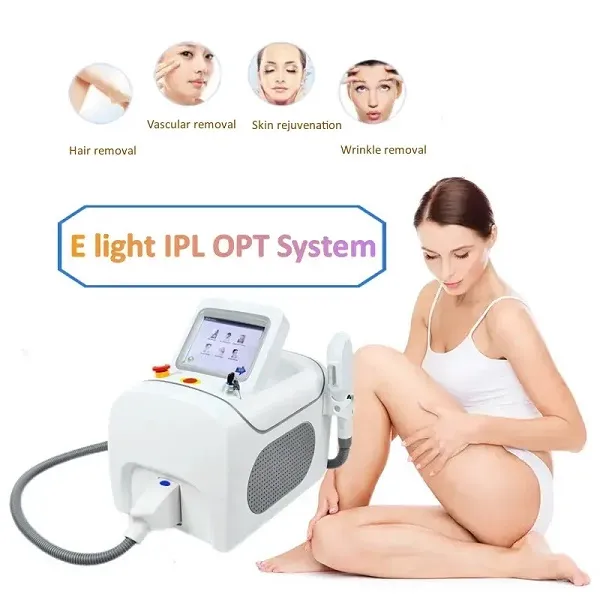 Portable ELIGHT Elight OPT E-Light Laser IPL Hair Removal Machine HR Skin Rejuvenation Pigmentation Vascular Acne Removal with 430nm 530nm 640nm