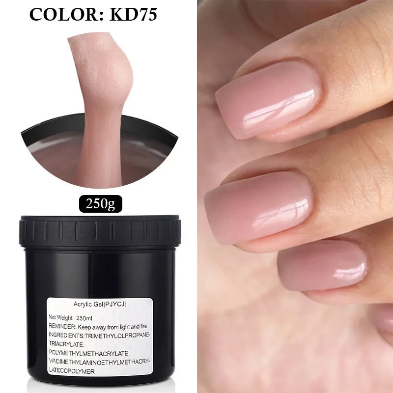 Nail Polish MSHARE 250g Clear Acrylic Gel Hard Gel For Nail Extension Pink  Nude White 230706 From Zhong06, $26.65
