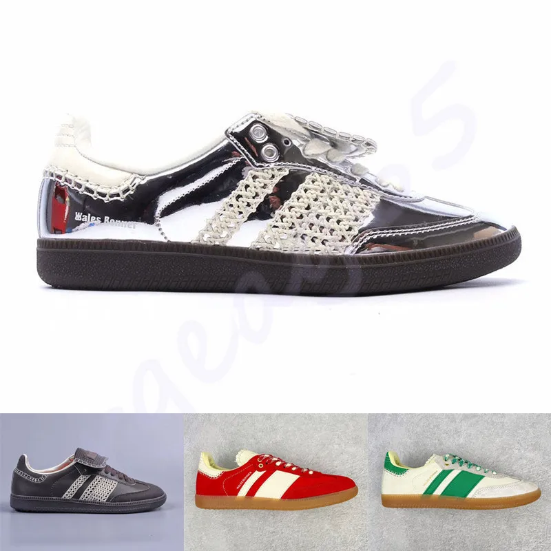 Skor som kör 2023 Wales Bonner Silver Core Black Skate Red White Green Men Women Sports Low Sneakers 36-45