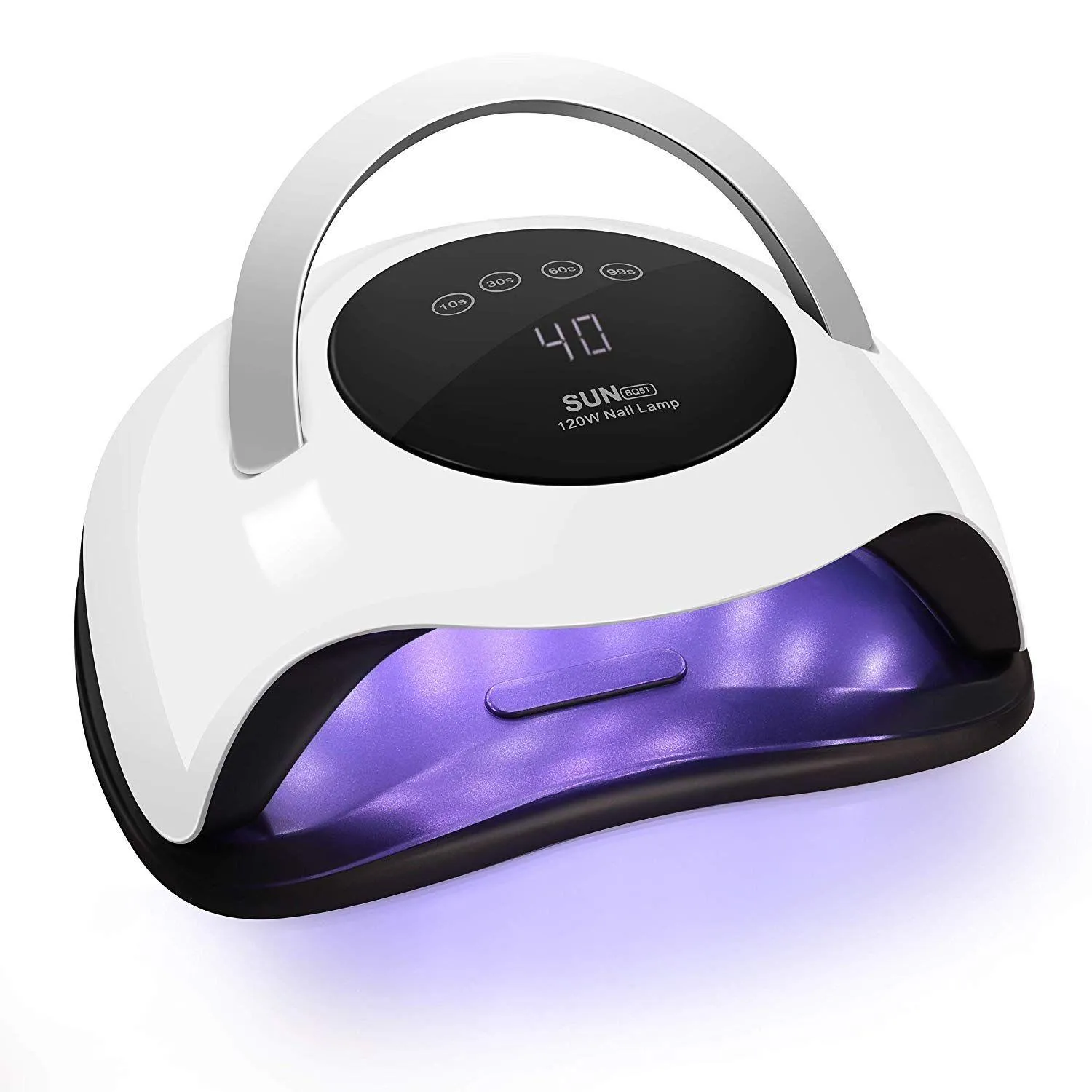 Nail Dryers 120W Uv Led Lamp Dryer For Gel Polish Portable Handle Curing Fingernail Toenail Sensor Hine Drop Delivery Health Beauty A Dhuer