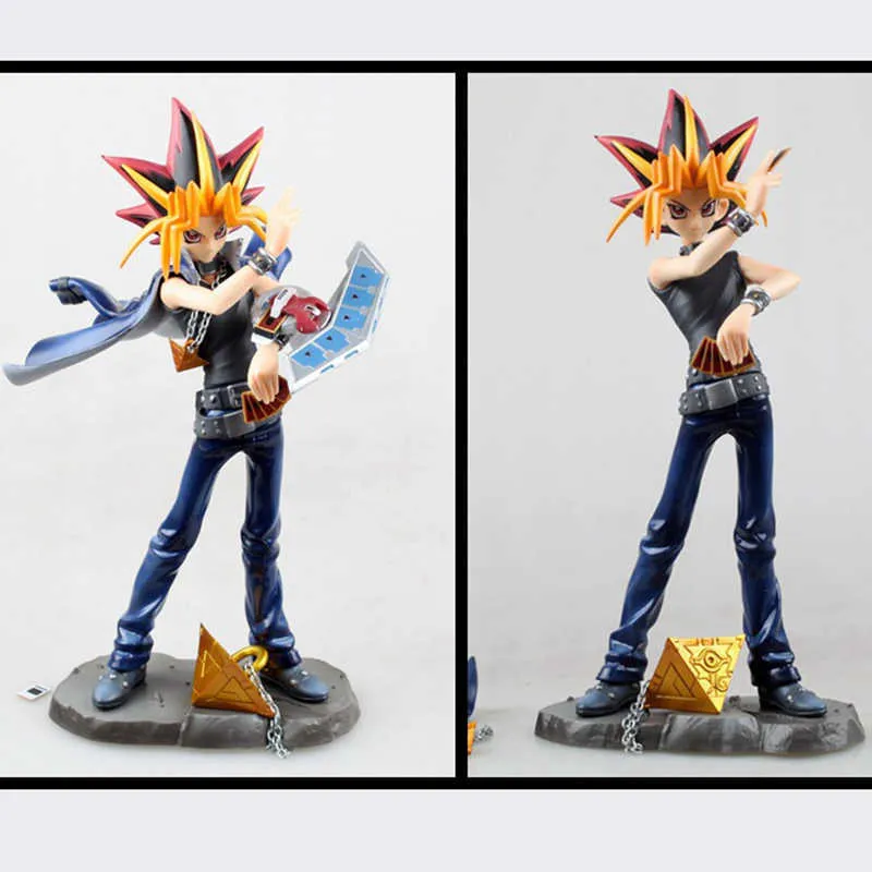 Figuras de brinquedo de ação Anime Yu-Gi-Oh!Figura de ação Yugi Atem 20cm ARTFX coleção modelo bonecos brinquedos para meninos presentes