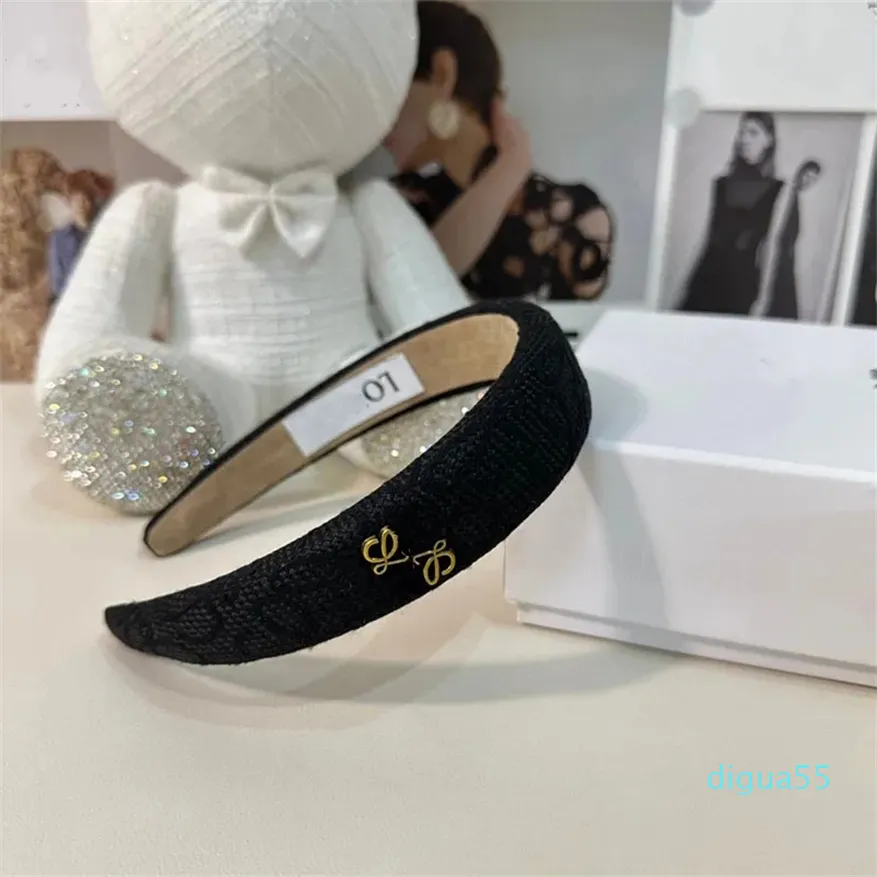 Black Letter Headbands Women Designers Headband Hair Hoop Accessories For Party Wedding Jewelry