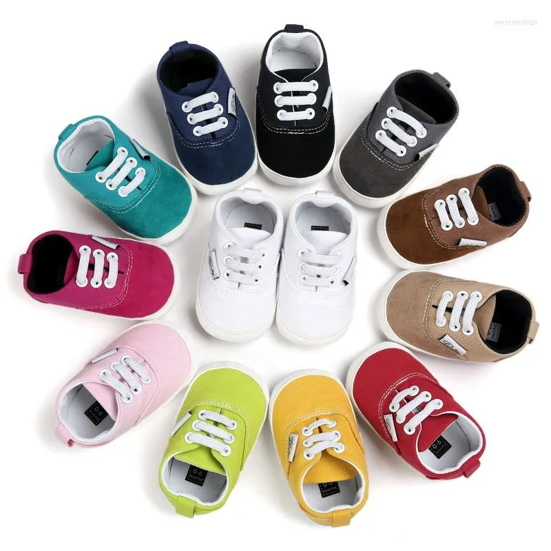 Premiers marcheurs printemps automne né bébé fille garçon semelle souple anti-dérapant enfant en bas âge baskets chaussures décontracté Prewalker