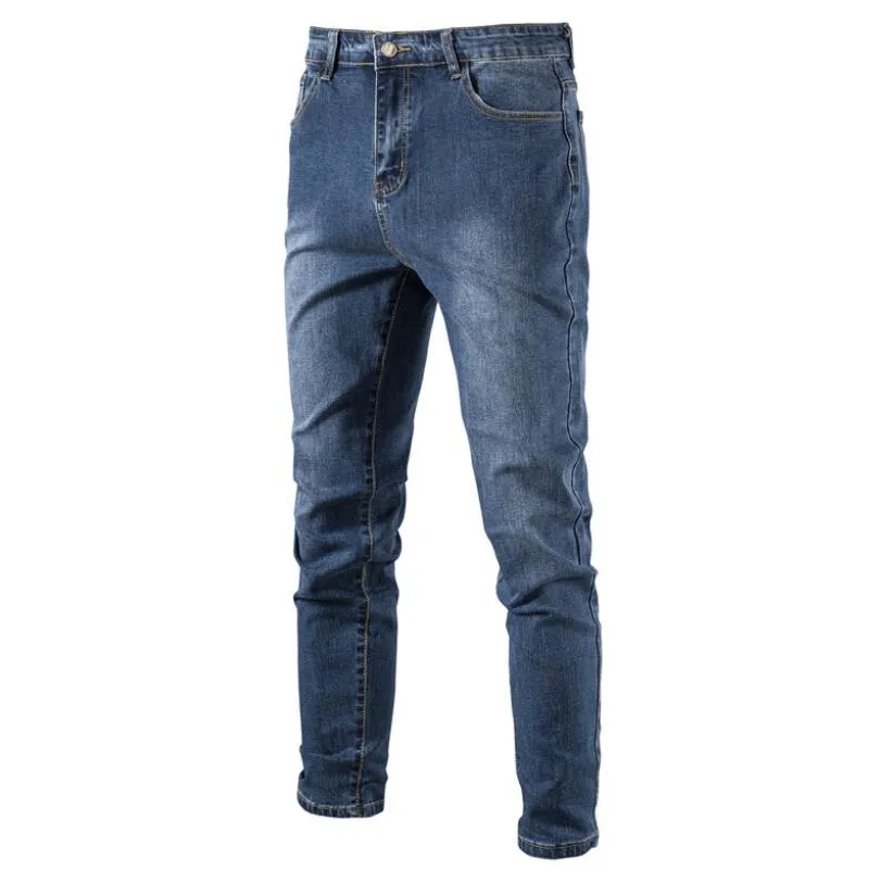 De nieuwe jeansbroek voor lente/zomer heren casual micro elastische jeans broek