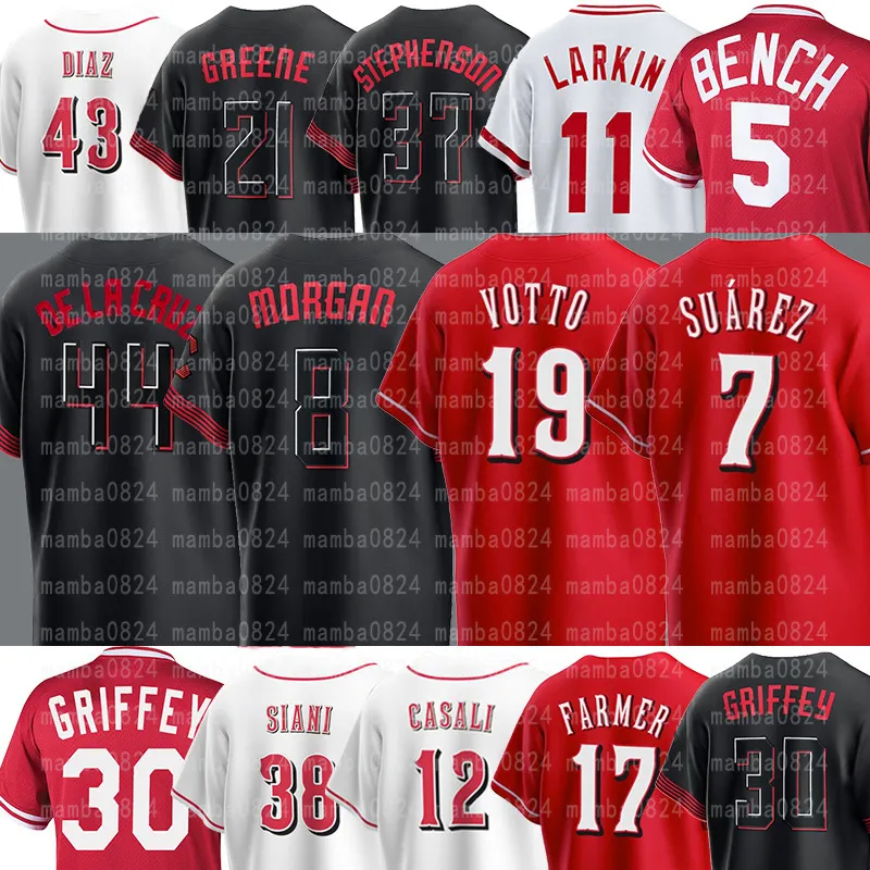 44 Elly de la Cruz Jonathan India 2023 Connect Connect Baseball Jersey Joey Votto Cincinnatis Tyler Stephenson Hunter Greene Nick Senzel Spencer Steer Reds Kevin Newman