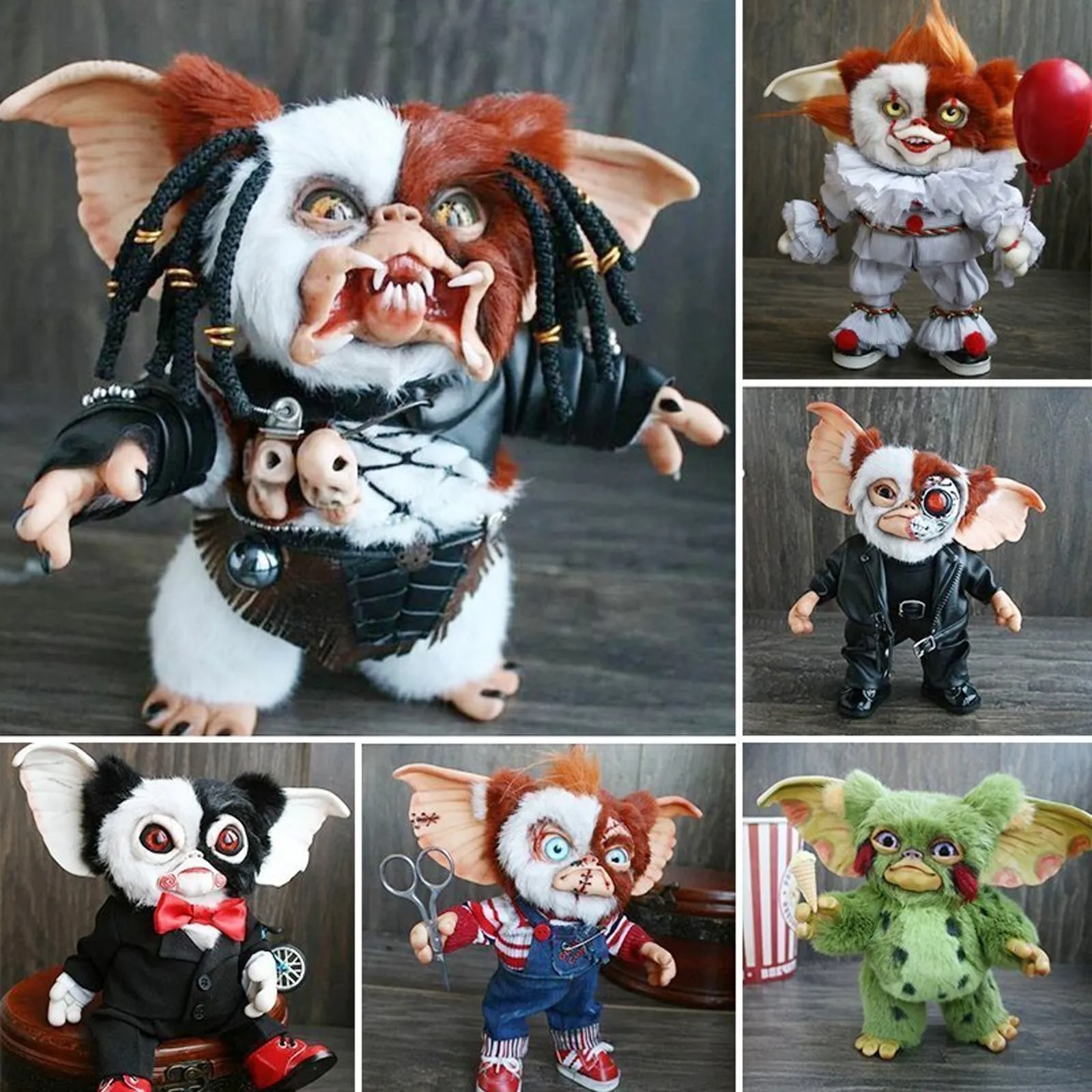 ハロウィーンの置物、ミニチュアアート樹脂モンスター像