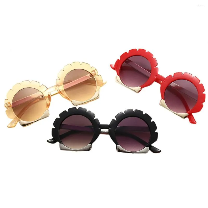 Heart Sunglasses Flower Shaped Round Sunglasses Womens Brand
