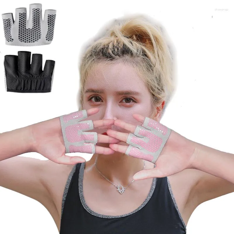 Racing Jackets Gym Fitness Half Finger Gloves Men Women For Crossfit Workout Glove Power Weight Lifting Bodybuilding Hand Protector