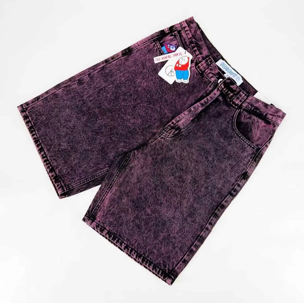 Designer Skateboard Purple Denim Shorts For Big Boy Medium Waist Street Style Loose Fit Perfect For Summer Trendy From Mrlaihuazai 27.72 DHgate.Com