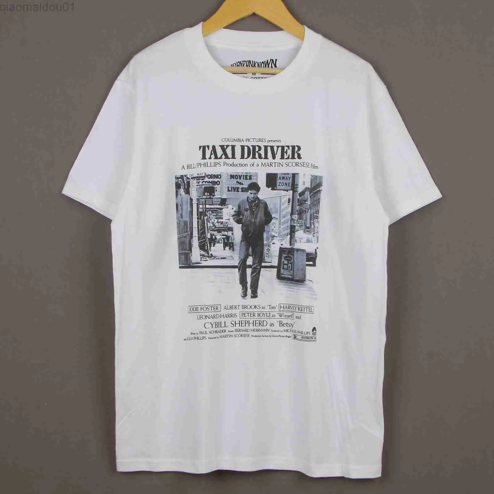 남자 티셔츠 택시 운전사 티셔츠 Robert de Niro 영화 Raging Bull Natural Born Killers Summer Cotton Men Tee Tshirts L230707