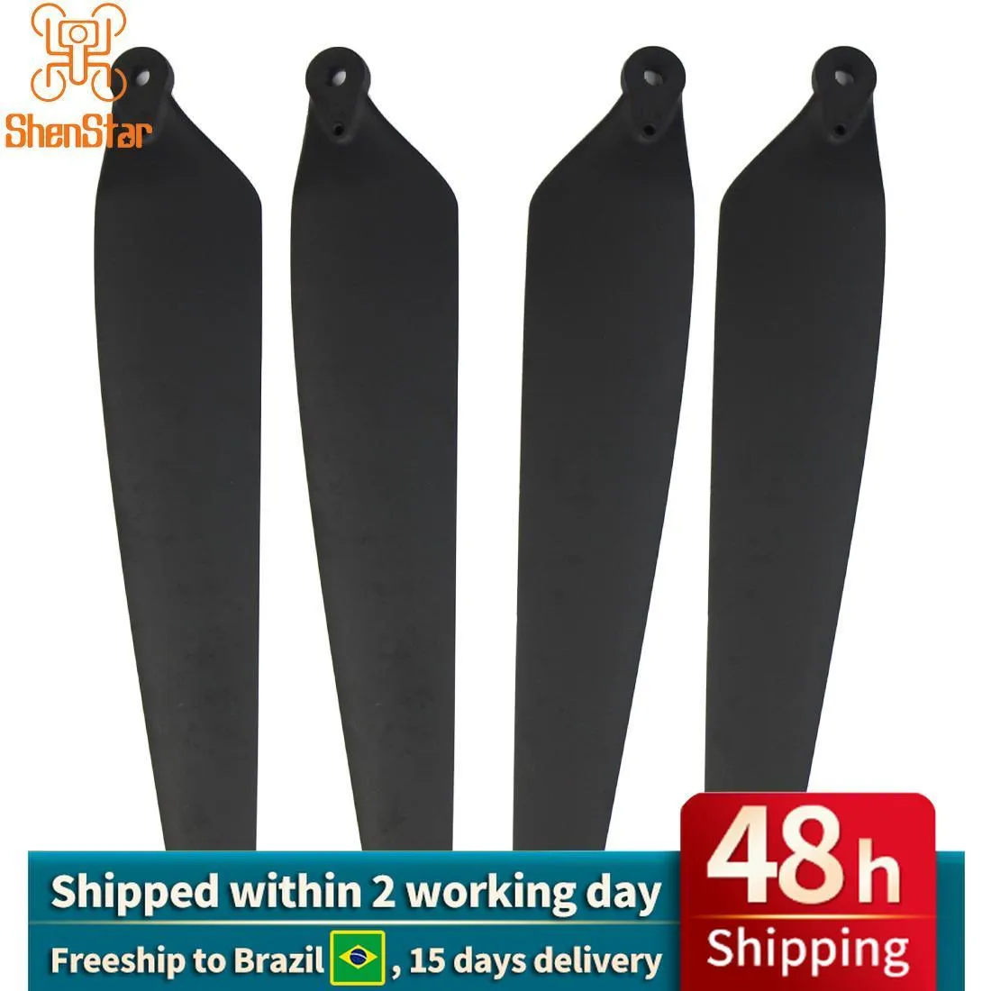 DRONES 4PCS SHENSTAR NYLON CARBON FIBER MIX PROPRIÈRE 3211 PALDE PLADING 32 pouces