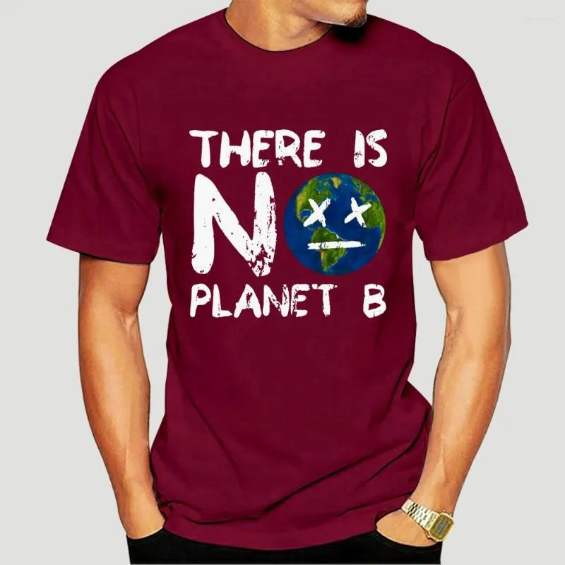 Camisetas de hombre There Is No Planet B Nature Earth Gift Shirt Estilo básico Cuello redondo Manga corta Diseño Cool Unique Graphic 3682X
