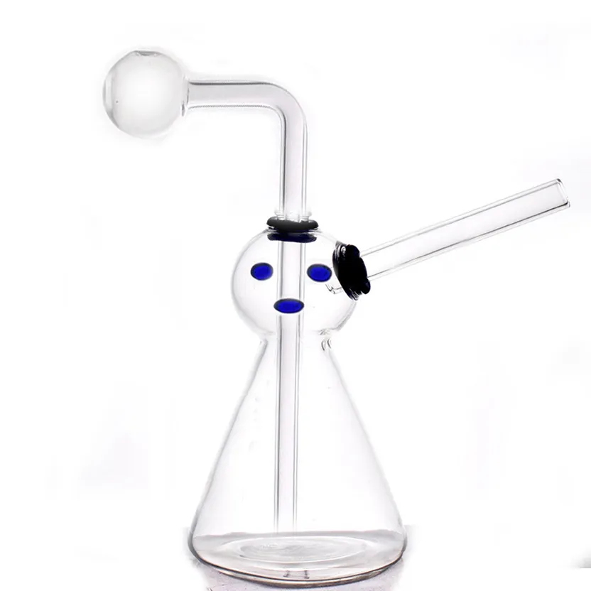 Le plus récent brûleur à mazout en verre de marionnettes Bong Bubbler Shisha Narguilés Filtre Portable Recycleur Ash Catcher Beaker Bong avec tuyaux de brûleur à mazout détachables Prix le moins cher