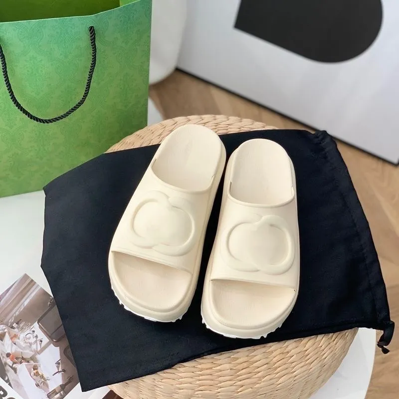 مصممة نسائية Slipper Sandals منصة متشابكة من منصة القماش القماشي للرجال Summer Beach Rubber Slider Slider Slider Slip على النعال