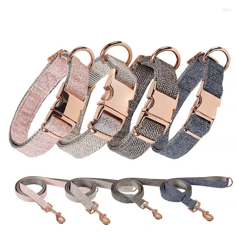 Halsbanden Nylon Halsband Huisdier Nekband Veiligheid Legering Gesp Ketting En Trainingstouw Huisdieren Honden Reflecterend Voor Small Medium Large