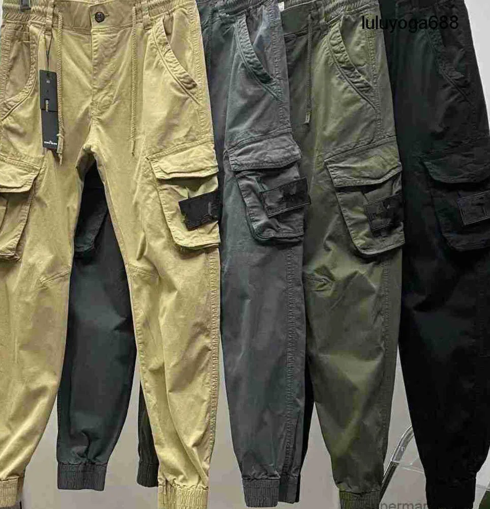 2023 pietre da uomo patchs isola pantaloni cargo designer grandi pantaloni tascabili bonifica marca di moda leggings lunghi pantaloni sportivi maschili