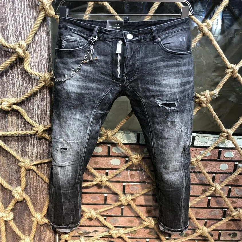 D2 SS20 Nouvelle Arrivée Top Qualité Designer Hommes Denim Cool Guy Jeans Broderie Pantalon De Mode Trous Pantalon I xyD # 1 XnV DSQUAREDs D282x