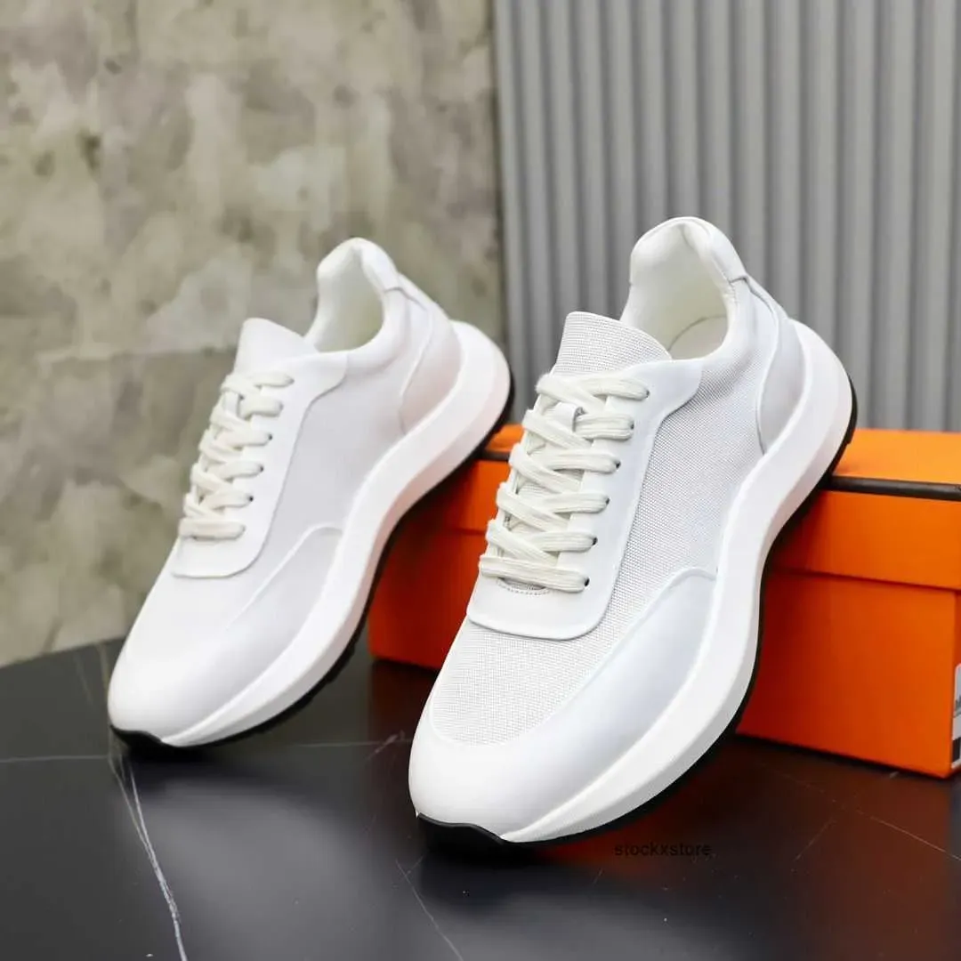 Men Fairplay Sneaker Shoes Technical Canvas Calfskin Leather Runer Sports Shoe Canvas-covered Sole Comfort Casual Walking EU38-46 Original Box