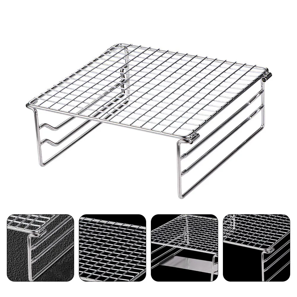 BBQ Grills 1Pc Grate Barbeque Grill Fire Pit Bbq Roasting Rack Outdoor Stove 230706