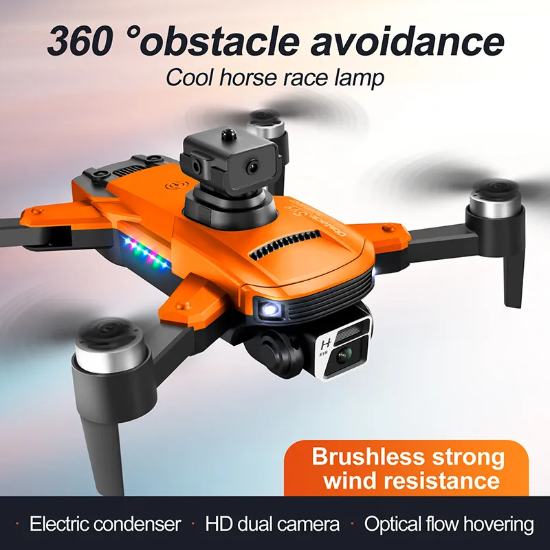 8K HD Dual Camera Drone S99 Max Mini Quadcopter with Obstacle Avoidance,  Optical Flow Hover, FPV, Running Lights RC Drons