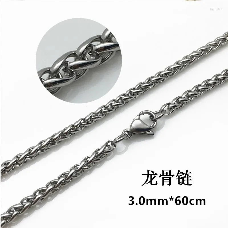 Chains Male Keel Chain 316L Stainless Steel Necklace Gifts White K Sexy Titanium Rope For Men