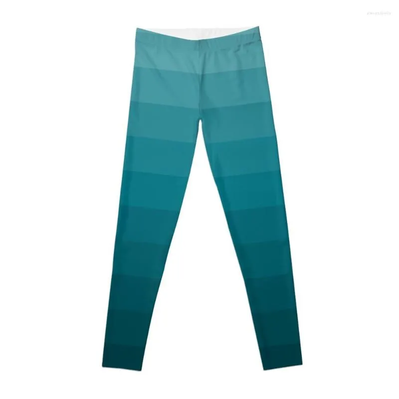 Active Pants Gradient - Legging bleu sarcelle pour femme Sport Legging Push Up Women Gym Womans