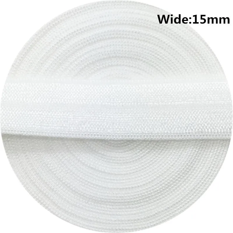 Tissu 10/15 / 20/25 mm ruban élastique Multicolore Pliant sur une bande élastique en spandex pour la couture de la taille de la taille en dentelle