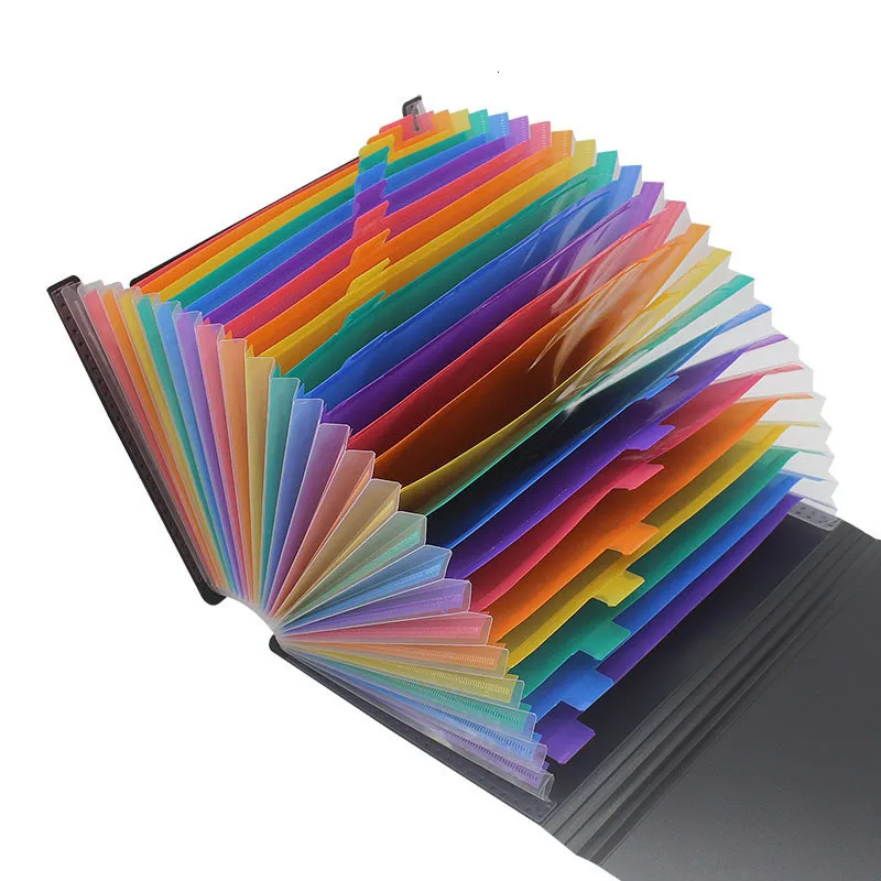 Extensible Files Filing Supplies Portable A4 File Folder, 13/24 Pockets, Multilayer ...