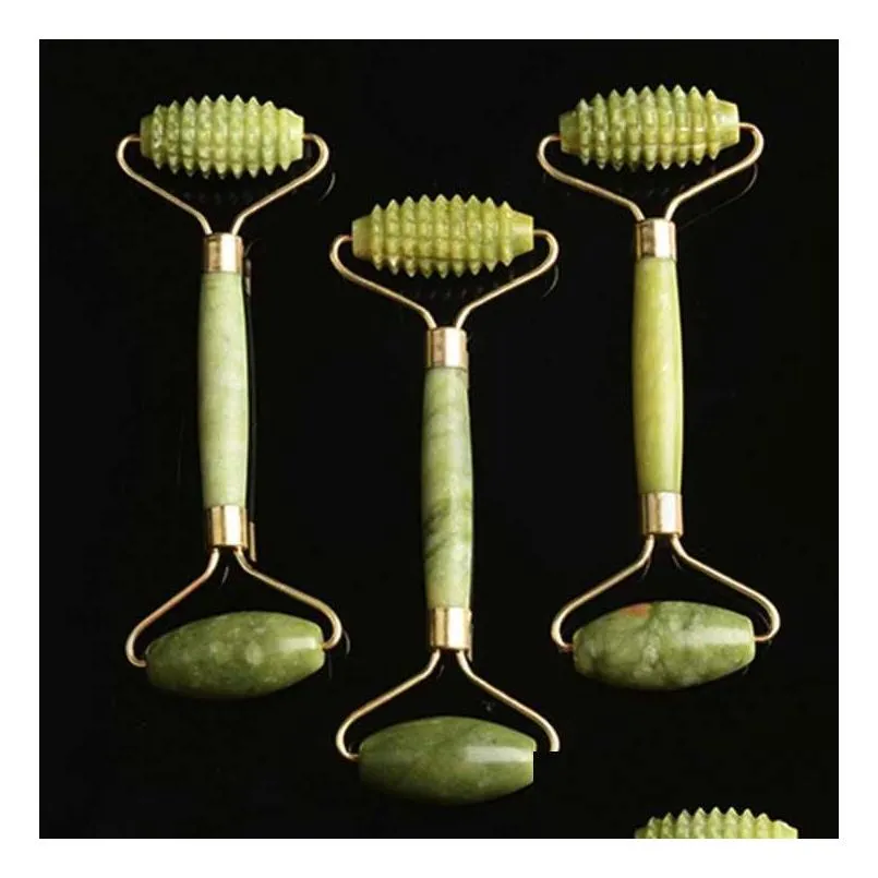 Massage Stenen Rotsen Natuursteen Jade Roller Facial Beauty Mas Face Lift Gereedschap Kunstmatige Nek Huidverzorging Drop Levering Gezondheid Dhhax