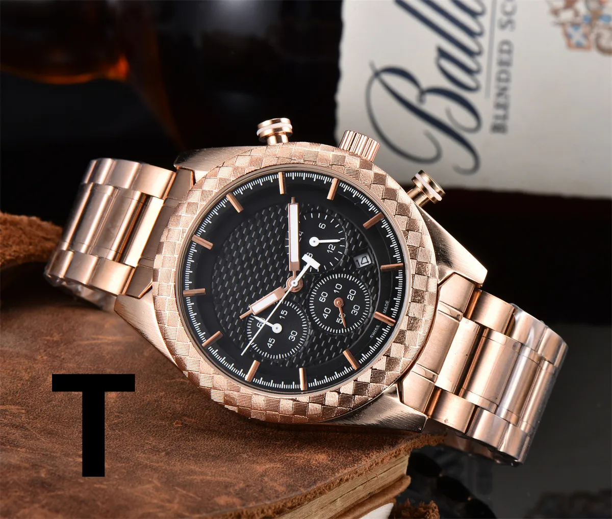 designer watch watches New man Luxury brand men watches japan quartz  movement chronograph for all dial work designer male wristwatches Relogios  homem