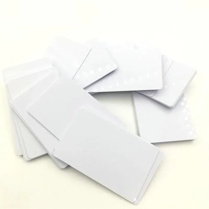 Новая DHL Fast Printable Blank Sublimation PVC Card Plastic White Id Визитная карточка для рекламных карт.