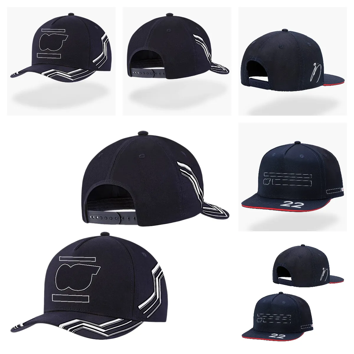 2023 년, 새로운 레이싱 드라이버 모자 F1 레이싱 야구 모자 남자 야외 스포츠 선 모자 팀 모자