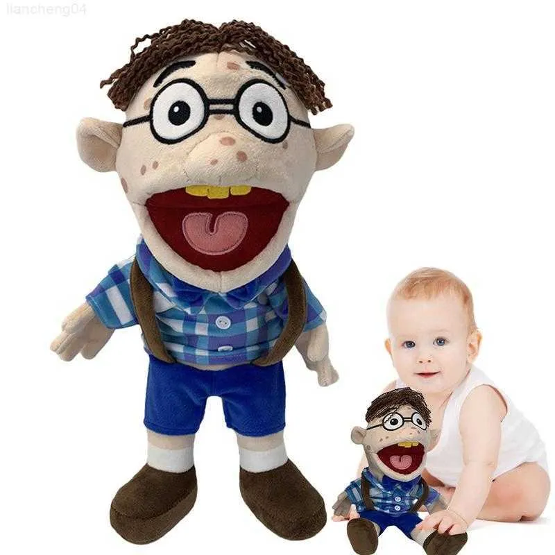 Pluszowe pluszowe zwierzęta Dzieci Ręka Puppet Plush Jeffy Doll Hand Puppet Toys Family Family Role game zabawki Ręcznie Puppet Bird Birthday Prezenty dla chłopców dziewczynki L230707