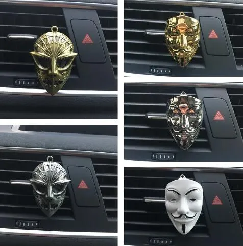 Vendetta Parfym Clip Hem Eterisk Oil Diffuser För biluttag Medaljong Clips Auto Air Freshener Metal V Vent Clip 194QH