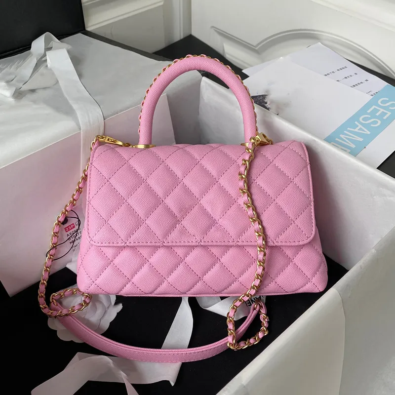 Luxury Pink Calfskin Designer Shoulder Bag For Women Top Quality Leather  Genuine Leather Tote Bag With Handle, Perfect For Parties, Weddings, And  Special Occasions From Luxurisseller, $275.93