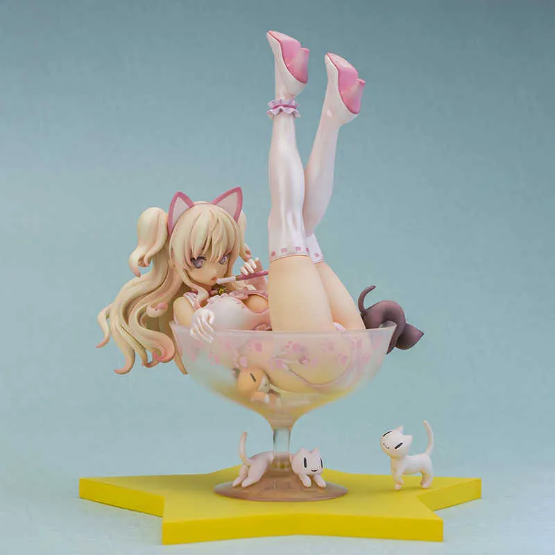 Figuras de brinquedo de ação chiyuru ilustração por lâmina figura de ação anime modelo brinquedos coleção estátua boneca presente