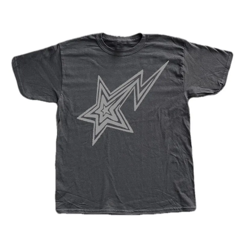 トップス 2 way gimmick striped star t shirt 2 way gimmick