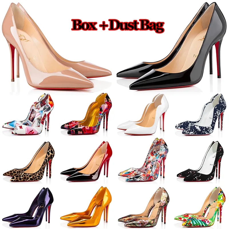 red bottoms high heels أشار تو الكعوب الأحمر القيعان مصمم أزياء فاخرة للنساء احذية جولة مضخات الكعوب العالية السيدات فستان الزفاف احذية