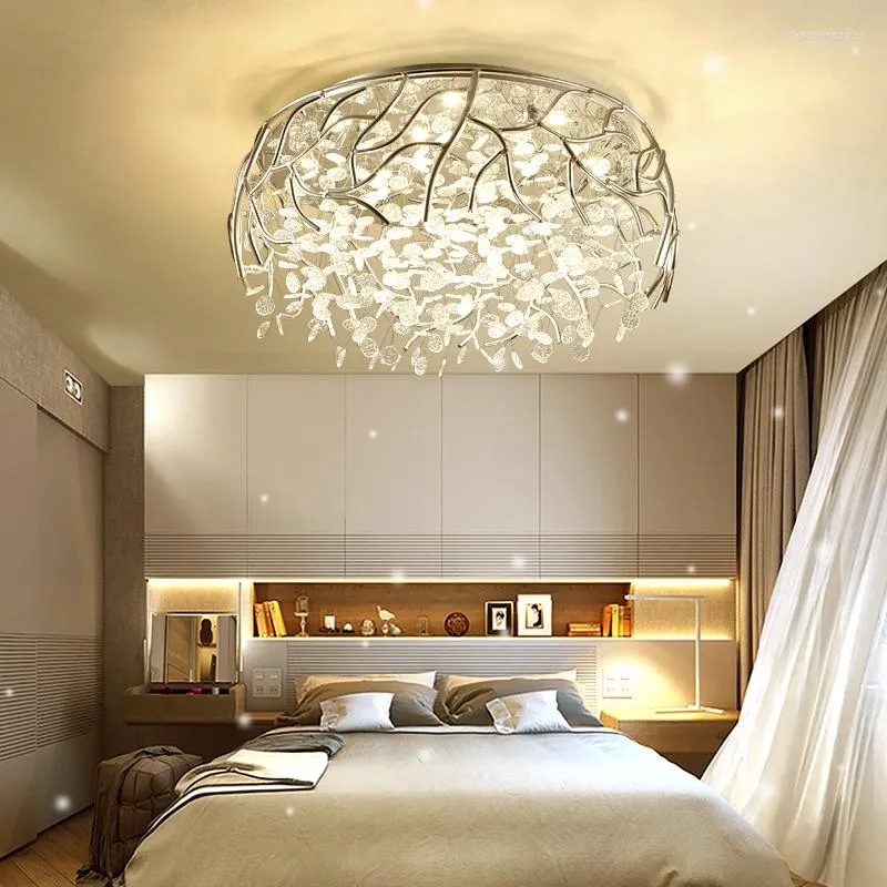 Avizeler İskandinav lambaları Ana Deco Aydınlatma Armatürleri Yatak Odası Armatürler Oturma Odası Asma Işıklar Modern Led Kristal Chandelier Tavan