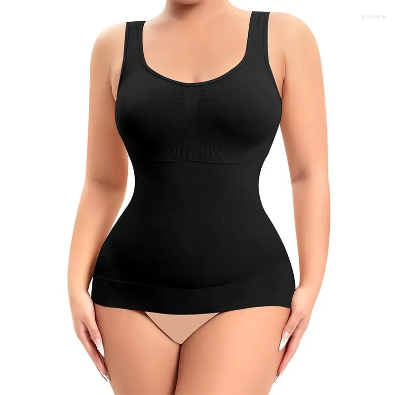 Femmes Shapers Shapewear Pour Femmes Ventre Contrôle Taille Formateur Soutien-Gorge Intégré Façonnant Débardeurs Minceur Corps Shaper Compression Gilet