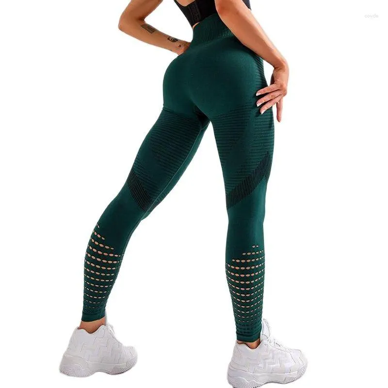 Generic Chrleisure Leggings Women Seamless Sexy Hollow Out Elastic Fitness  Leggings Femme Push Up Women High Waist Sports Leggings @ Best Price Online