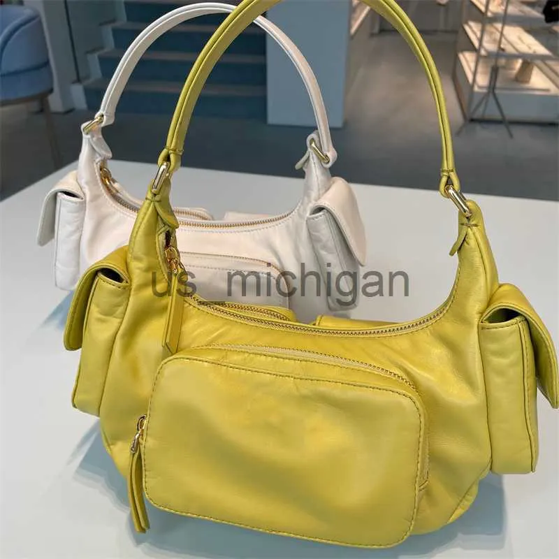 Little Black Evening Bag Chic Nappa Leather Pocket Bag