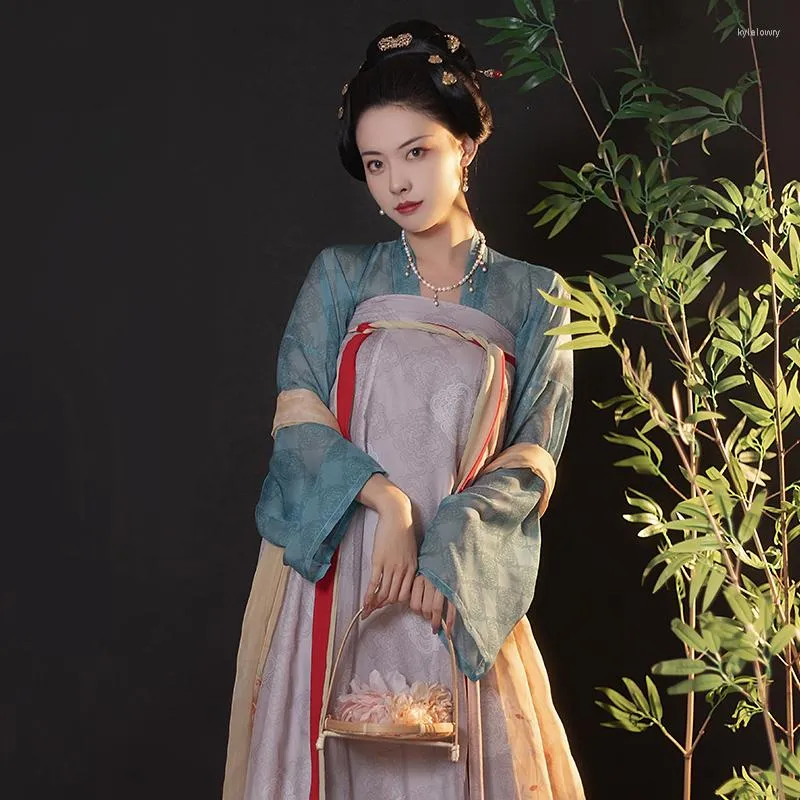 Bühnenkleidung Tang Hanfu Frauen Chinesisches Outfit Prinzessin Kleid Fee Kleidung Cosplay Kostüme Leistungskostüm Modern DL8991