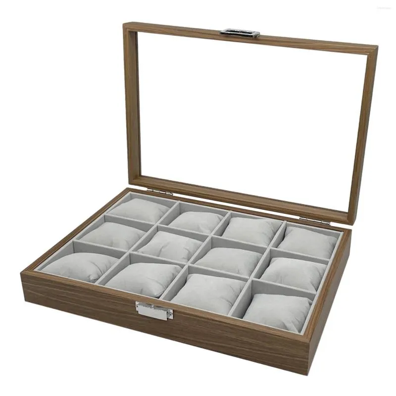 Uhrenboxen Box Organizer Schmuck Vitrine für Uhren Halskette Armband Ohrringe Tisch Kommode Geschäft Männer und Frauen